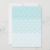 人魚とサメの招待状 男の子 女の子 招待状 (裏面)