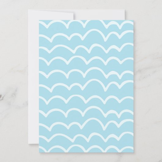 人魚とサメ兄弟姉妹の共同誕生日パーティー 招待状 (裏面)