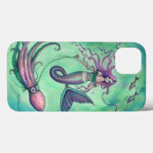 人魚とタコの幻想的なアートイラスト Case-Mate iPhoneケース (裏面 (横))