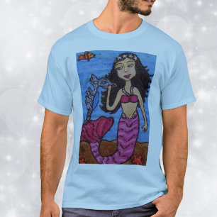 人魚とタツノオトシゴのTシャツ Tシャツ
