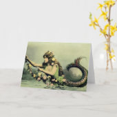 人魚とバラ カード (黄色い花)