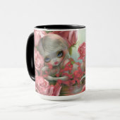 「人魚とバラ」 マグカップ (正面左)