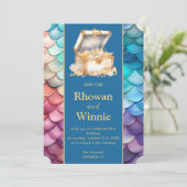 人魚とパイレーツ誕生日 招待状 (スタンド正面)