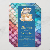 人魚とパイレーツ誕生日 招待状 (正面/裏面)