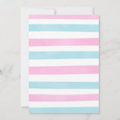 人魚とプールの誕生日招待状 招待状 (裏面)