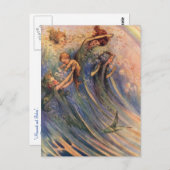 人魚とベビー ポストカード (正面/裏面)