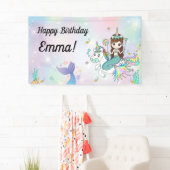 人魚とユニコーンの背景 横断幕 (インサイチュ)