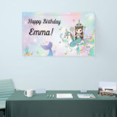 人魚とユニコーンの背景 横断幕 (トレードショー)