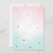 人魚とユニコーンの誕生日招待状 招待状 (裏面)