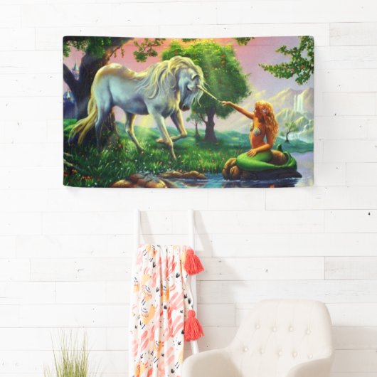 人魚と一角獣 横断幕 (インサイチュ)