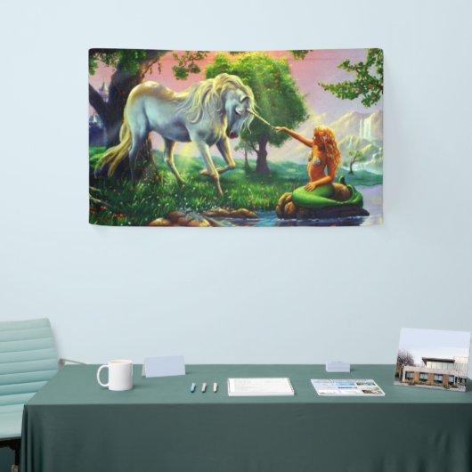 人魚と一角獣 横断幕 (トレードショー)