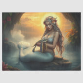 人魚と亀の友が洞窟を訪れる 薄葉紙 (正面)