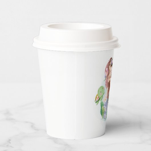 人魚と亀 紙コップ (右)