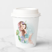 人魚と亀 紙コップ (正面)