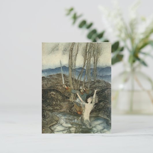 人魚と剣士 ポストカード (スタンド正面)