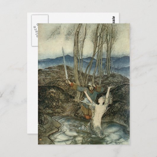 人魚と剣士 ポストカード (正面/裏面)