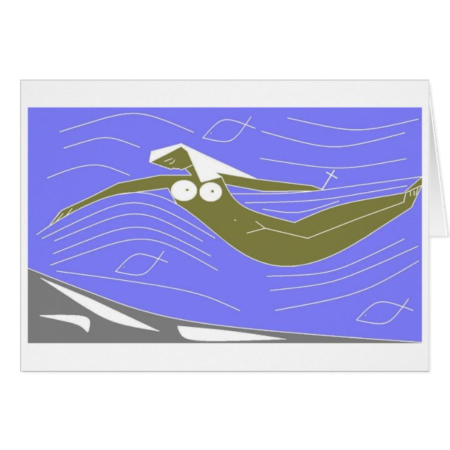 人魚と十字架 (正面横)