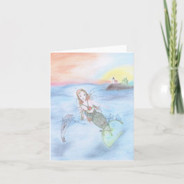人魚と友人 ノートカード
