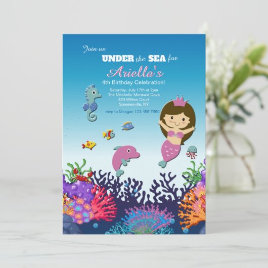 人魚と友達の招待状 招待状 (スタンド正面)