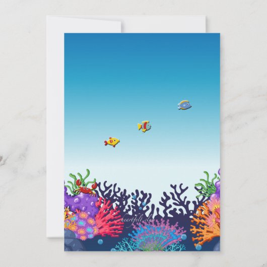 人魚と友達の招待状 招待状 (裏面)