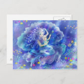 人魚と子供 ポストカード (正面/裏面)