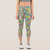 人魚と宝石はかりで測の石とグリッター カプリレギンス (正面)