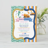 人魚と建設の共同男子・女子誕生日 招待状 (スタンド正面)