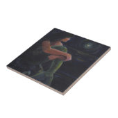 人魚と月 タイル (側面)