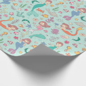 人魚と水中フレンズのラッピング紙 ラッピングペーパー (角)