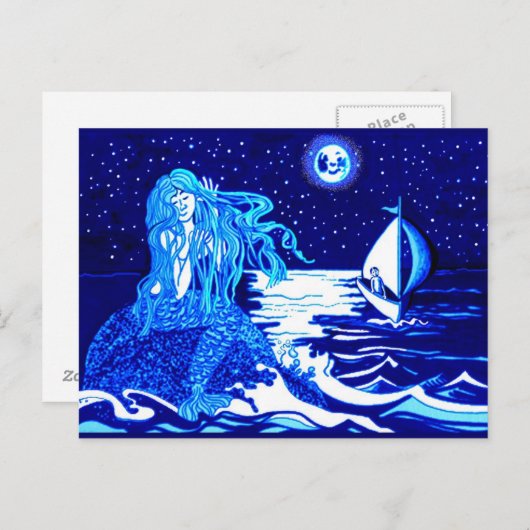 人魚と水夫 ポストカード (正面/裏面)