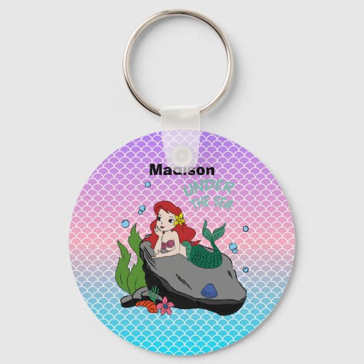 人魚と海との新学期 キーホルダー (正面)