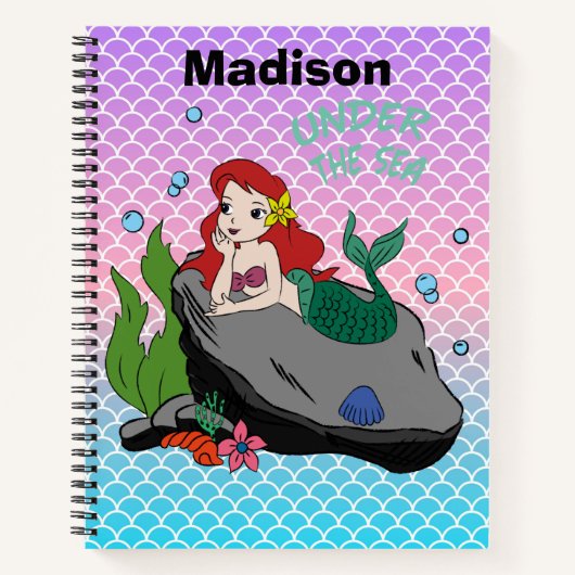 人魚と海との新学期 ノートブック (正面)