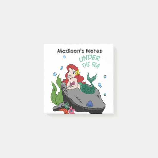 人魚と海との新学期 ポストイット (正面)