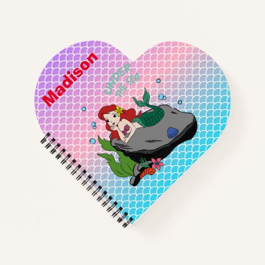 人魚と海のノートを持つ新学期 ノートブック (正面)