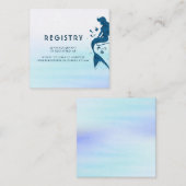 人魚と海の水彩レジストリー エンクロージャーカード (正面/裏面)