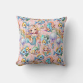 人魚と海の生き物のクッション クッション (正面)