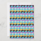 人魚と海賊の誕生日の招待状パープルブルー 招待状 (裏面)