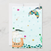 人魚と海賊の誕生日の招待状Boy Girl 招待状 (裏面)