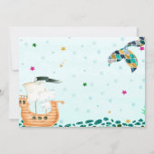 人魚と海賊の誕生日の招待状Boy Girl 招待状 (裏面)