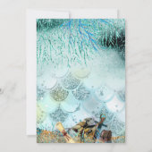 人魚と海賊の誕生日招待状 ユニコーン 招待状 (裏面)