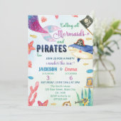 人魚と海賊の誕生日招待状 招待状 (スタンド正面)