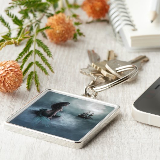 人魚と海賊船 キーホルダー (側面)