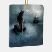 人魚と海賊船 セラミックオーナメント (右)