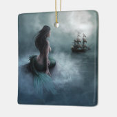 人魚と海賊船 セラミックオーナメント (左)