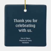 人魚と海賊船 セラミックオーナメント (裏面)