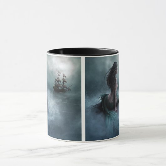 人魚と海賊船 マグカップ (中央)