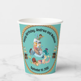 人魚と海賊誕生日 紙コップ