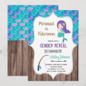 人魚と漁師の性別発表招待状 招待状 (正面/裏面)