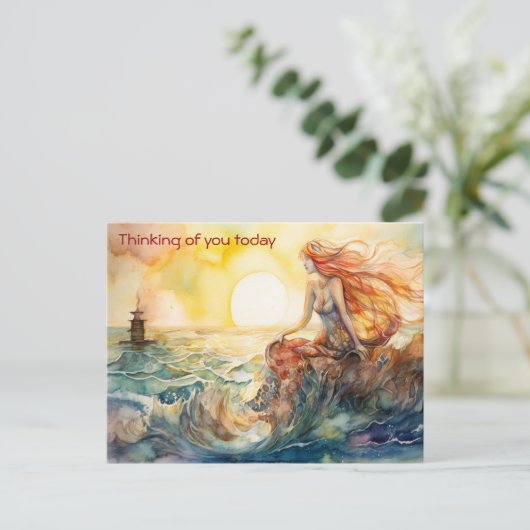 人魚と灯台 ポストカード (スタンド正面)