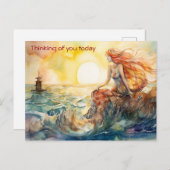 人魚と灯台 ポストカード (正面/裏面)